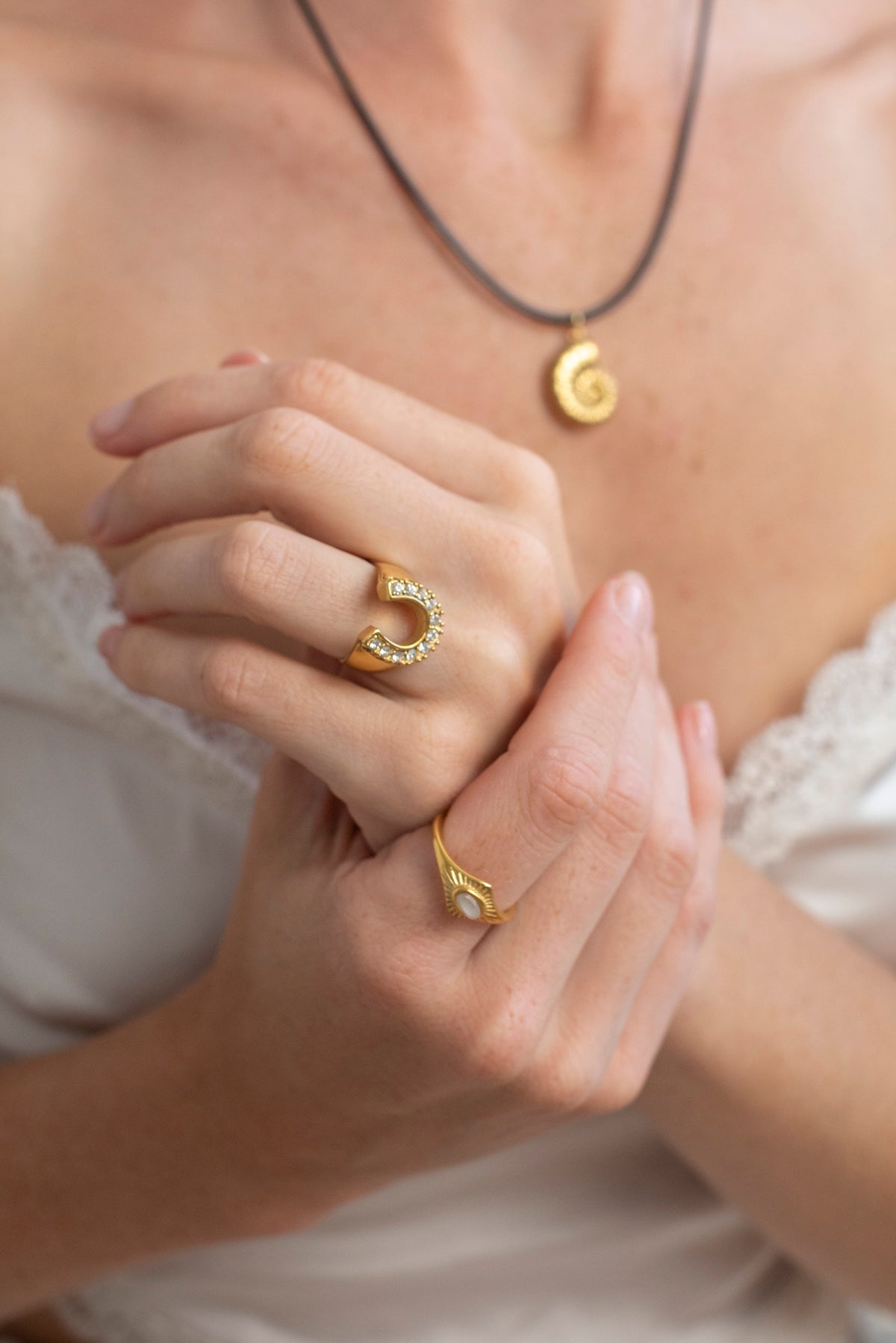 Adjustable Crystal Swirl Rings – The Lucky Libra